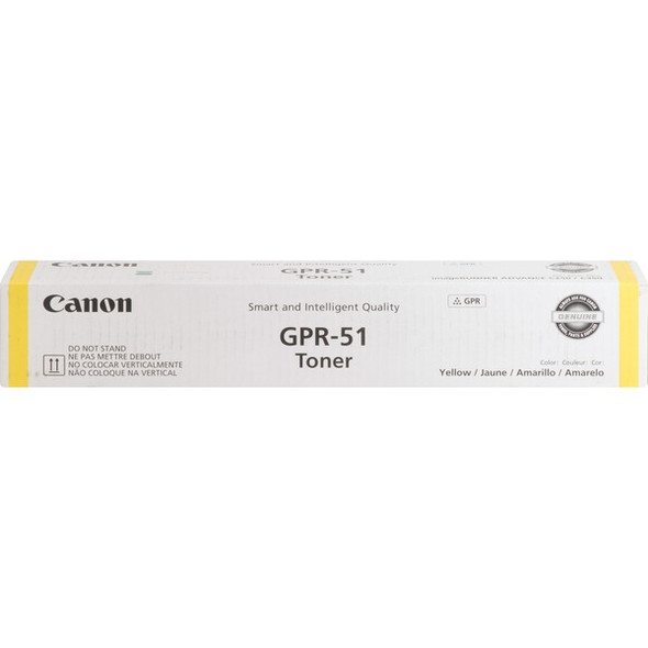 Canon GPR-51 Original Laser Toner Cartridge - Yellow - 1 Each - 21500 Pages