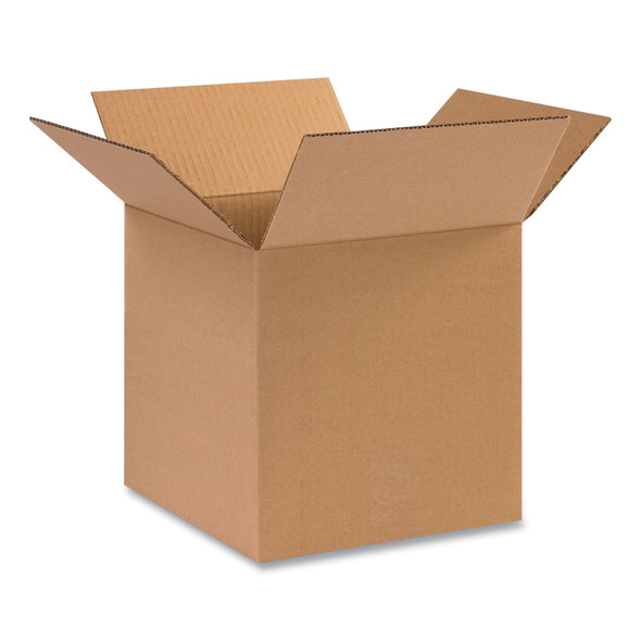 Fixed-Depth Shipping Boxes, Regular Slotted Container (RSC), 10" x 10" x 10", Brown Kraft, 25/Bundle