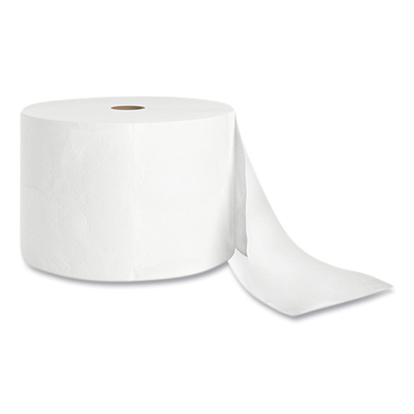 J-Series 1-Ply Small Core Bath Tissue, Septic Safe, White, 4" x 1,000 ft, 3,000 Sheets/Roll, 18 Rolls/Carton