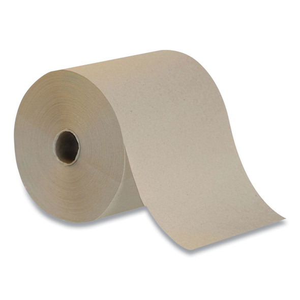 Hardwound Paper Towels, 1-Ply, 7.87" x 800 ft, Natural, 6 Rolls/Carton