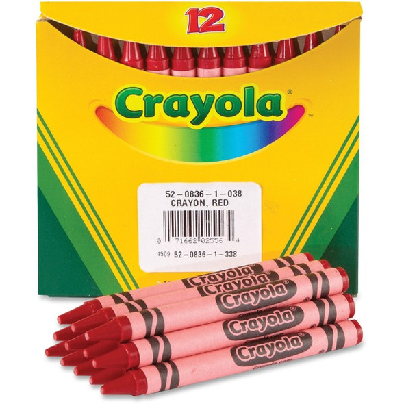 Crayola Bulk Crayons - Red - 12 / Box