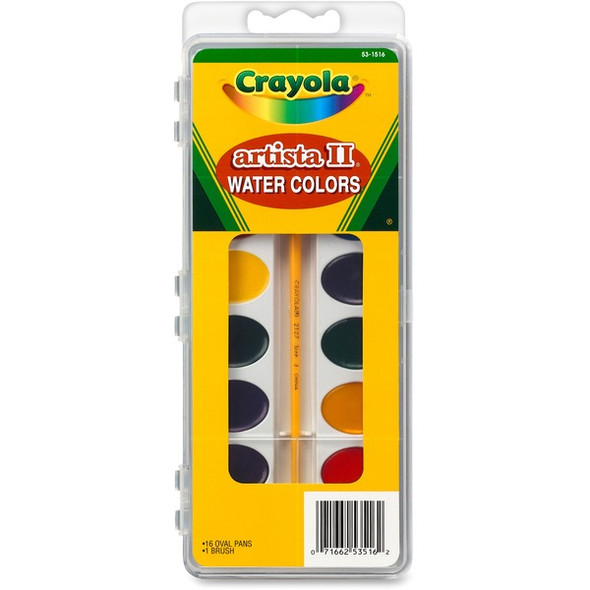 Crayola Artista II Watercolor Set - 16 / Set - Assorted