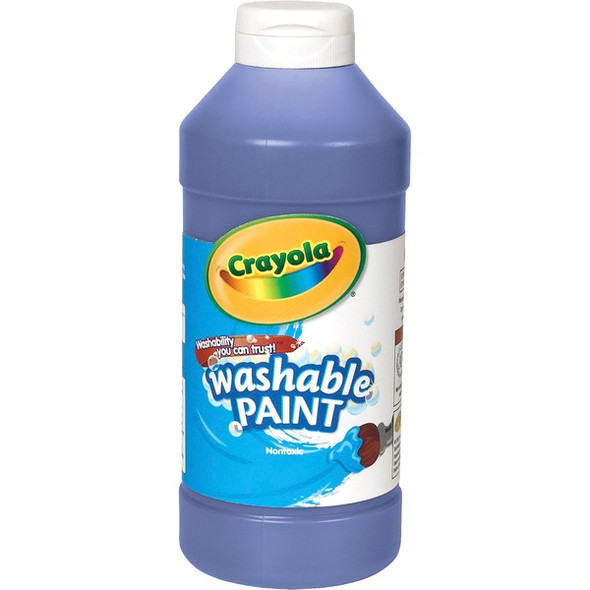 Crayola Washable Paint - 16 oz - 1 Each - Blue