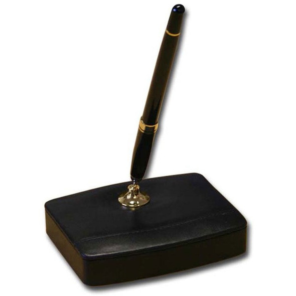 Dacasso Single Pen Stand - Leather - Black