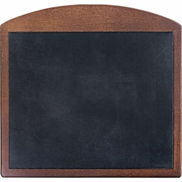 Dacasso Walnut & Leather Mouse Pad - 10" x 9.50" Dimension - Black, Walnut - Leather, Wood - 1 Pack