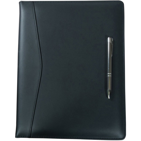 Dacasso Letter Portfolio - 8 1/2" x 11" - Black - 1 Each