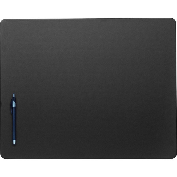 Dacasso Leatherette Conference Table Pad - Rectangular - 20" Width x 16" Depth - Felt Black Backing - Leatherette - Black