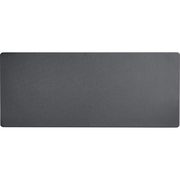 Dacasso Leatherette Keyboard/Mouse Desk Mat - Rectangular - 30" Width - Leatherette, Velveteen - Black