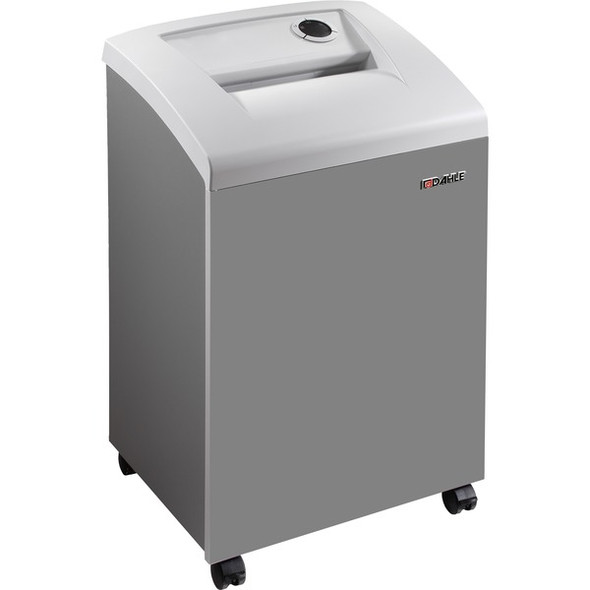 Dahle 40334 High Security Paper Shredder - Extreme Cross Cut - 7 Per Pass - 0.039" x 0.185" Shred Size - P-7 - 22 ft/min - 10.25" Throat - 10 Minute Run Time - 20 Minute Cool Down Time - 23 gal Wastebin Capacity - 1416.83 W - Gray