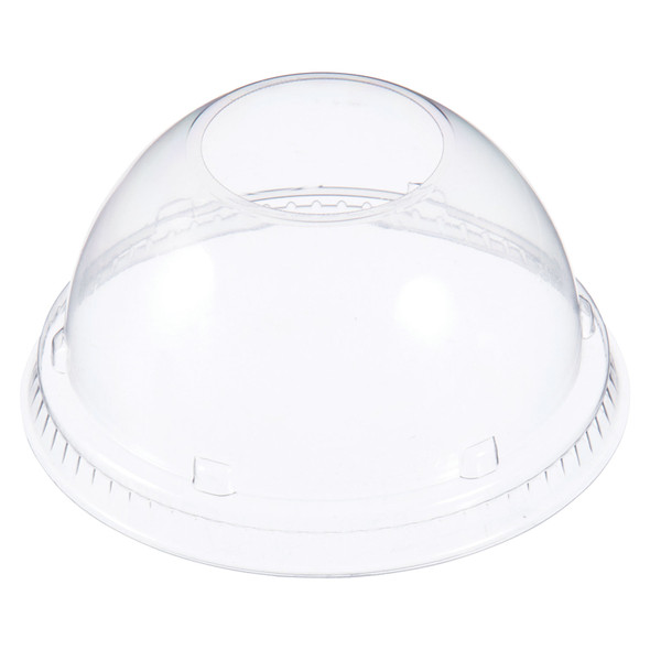 Dome Lids for Foam Cups and Containers, Fits 12 oz to 24 oz Cups, Clear, 1,000/Carton
