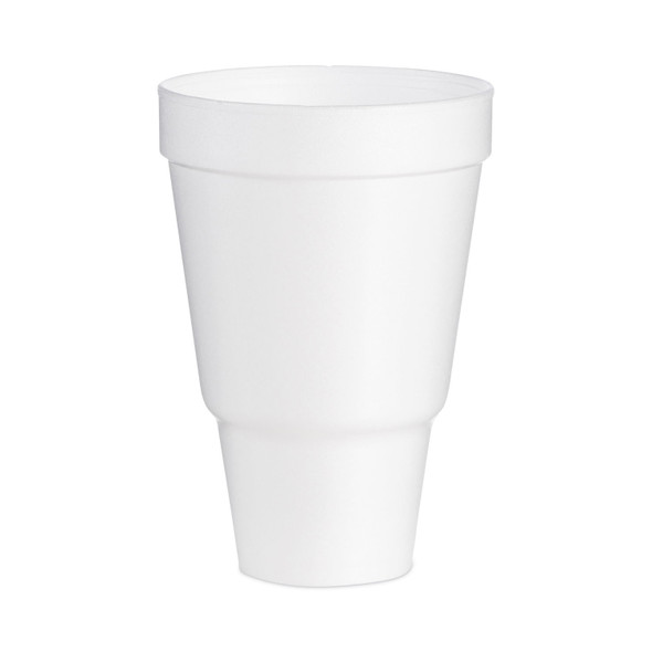Foam Drink Cups, 32 oz, Tapered Bottom, White, 25/Bag, 20 Bags/Carton