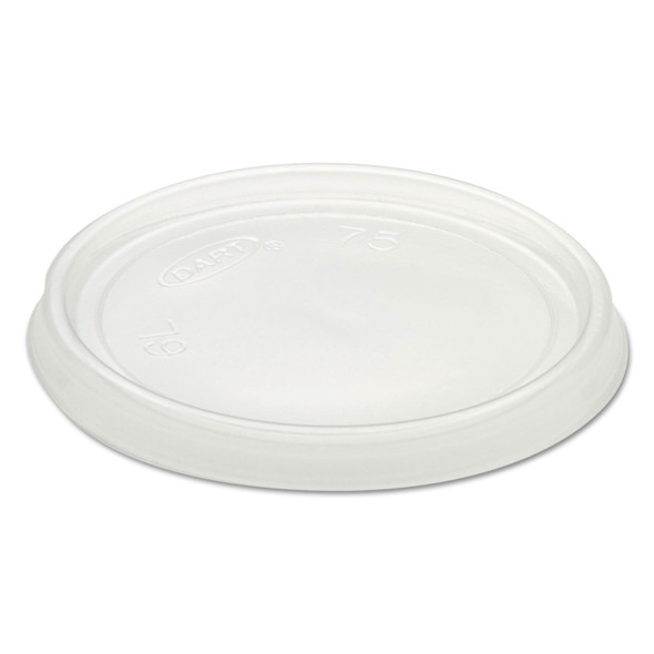 Non-Vented Container Lids, Clear, Plastic, 100/Pack, 10 Packs/Carton