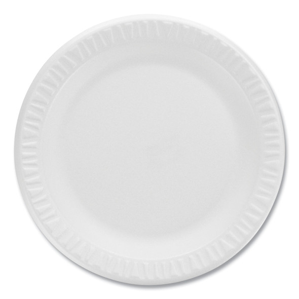 Concorde Non-Laminated Foam Plates, 9" dia, White, 125/Pack