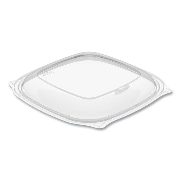 PresentaBowls Pro Clear Square Bowl Lids, Large Vented Square, 8.5 x 8.5 x 1, Clear, Plastic, 63/Bag, 4 Bags/Carton