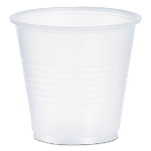 High-Impact Polystyrene Cold Cups, 3.5 oz, Translucent, 100/Pack