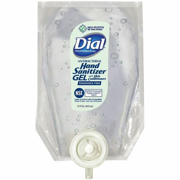 Henkel Hand Sanitizer Gel Refill - 15 fl oz (443.6 mL) - Bacteria Remover - Hand - Clear - Fragrance-free, Dye-free - 1 Each