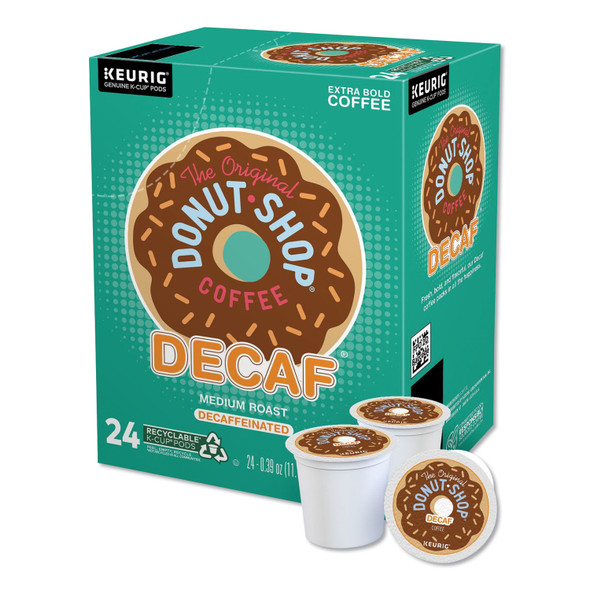 Donut Shop Decaf Coffee K-Cups, 24/Box