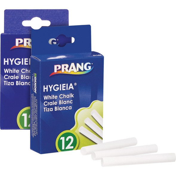 Prang Nontoxic Chalk Sticks - 3.3" Length - White - 2 / Bundle