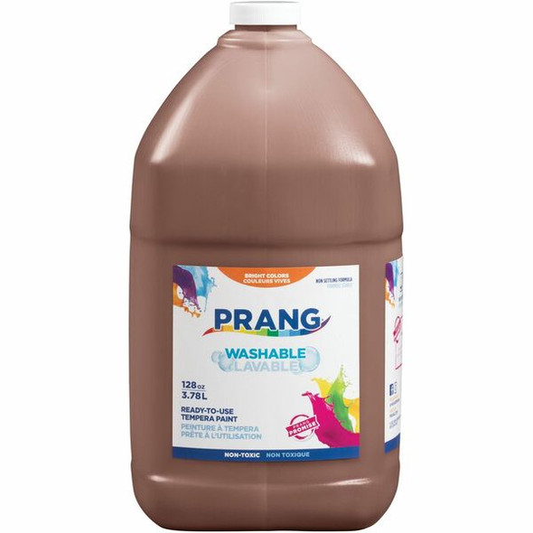 Prang Washable Tempera Paint - 1 gal - 1 Each - Brown