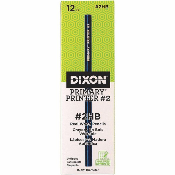 Dixon No. 2 Primary Printer Pencil - #2 Lead - Multi Lead - Blue Barrel - 1 / Pack