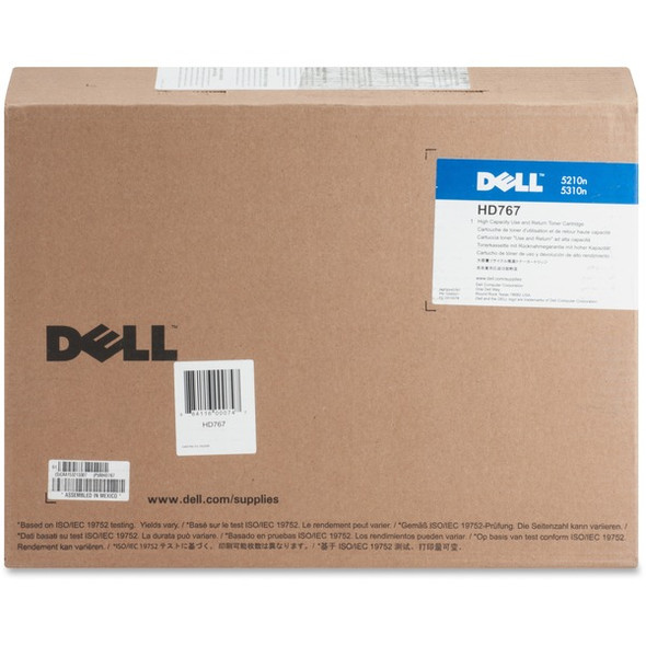 Dell Original High Yield Laser Toner Cartridge - Black - 1 Each - 20000 Pages