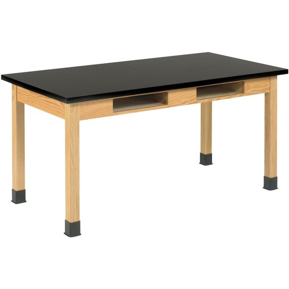 Diversified Spaces PerpetuLab Wooden Leg Science Table with Plain Apron - For - Table TopRectangle Top - Square Leg Base - 4 Legs x 60" Table Top Width x 30" Table Top Depth x 1.25" Table Top Thickness - 30" Height - Assembly Required - 1 Each