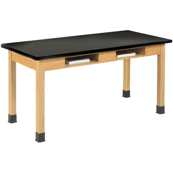 Diversified Spaces PerpetuLab Wooden Leg Science Table with Plain Apron - For - Table TopRectangle Top - Square Leg Base - 4 Legs x 72" Table Top Width x 30" Table Top Depth x 1.25" Table Top Thickness - 30" Height - Assembly Required - 1 Each