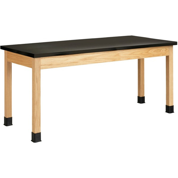 Diversified Spaces PerpetuLab Wooden Leg Science Table with Plain Apron - For - Table TopRectangle Top - Square Leg Base - 4 Legs x 72" Table Top Width x 30" Table Top Depth - 30" Height - Assembly Required - 1 Each