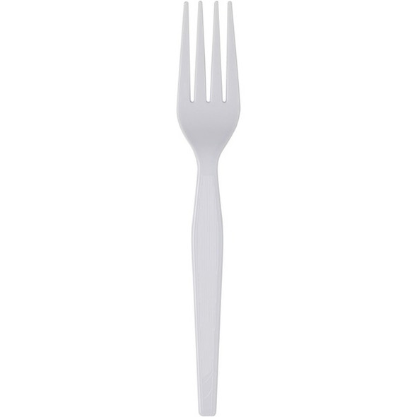 Dixie Heavyweight Disposable Forks Grab-N-Go by GP Pro - 100/Box - Fork - 100 x Fork - White