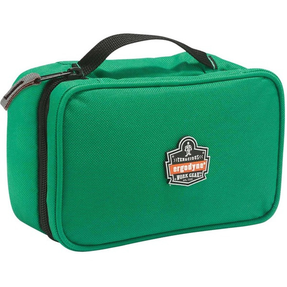 Ergodyne Arsenal 5876 Carrying Case Tools, Accessories, ID Card, Business Card, Label - Green - Water Resistant - 600D Polyester Body - 3" Height x 4.5" Width x 7.5" Depth - Small Size - 1 Each