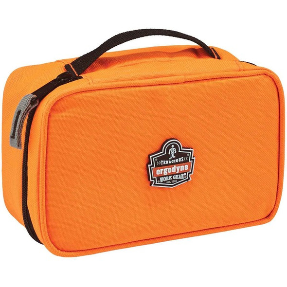 Ergodyne Arsenal 5876 Carrying Case Tools, Accessories, ID Card, Business Card, Label - Orange - Water Resistant - 600D Polyester Body - 3" Height x 4.5" Width x 7.5" Depth - Small Size - 1 Each