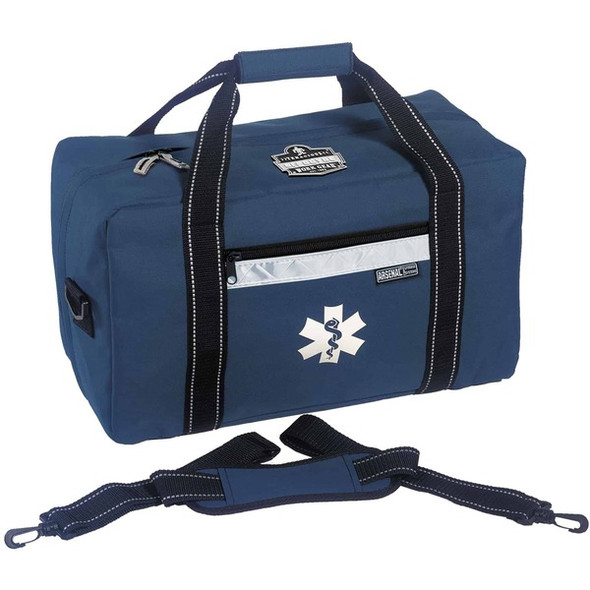 Ergodyne Arsenal 5220 Carrying Case Trauma Kit - Blue - 600D Polyester Body - Reflective Trim - 10" Height x 7.5" Width x 16.5" Depth - Small Size - 1 Each