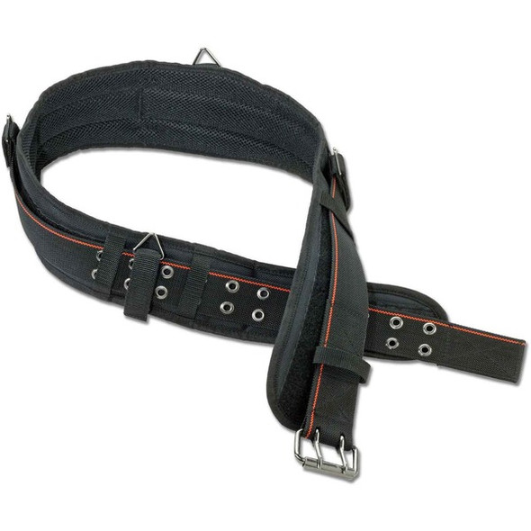 Ergodyne Arsenal 5550 3-Inch Padded Base Layer Tool Belt - 1 Each - Extra Large (XL) - Buckle Attachment - 3" Height Length - Black - Polyester, Nickel Plated, Metal, Foam