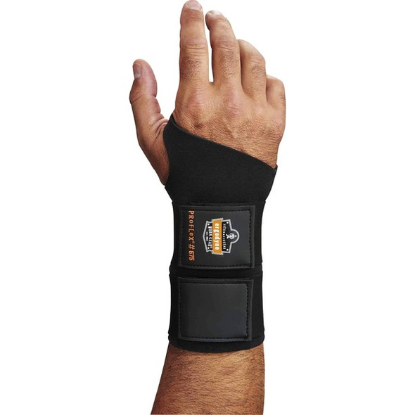 Ergodyne ProFlex 675 Ambidextrous Double Strap Wrist Support - Black - Neoprene