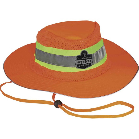 GloWear 8935 HI-Vis Ranger Sun Hat - 2XL/3XL Size - Polyester - Orange