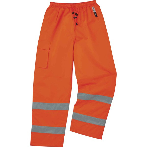 GloWear 8925 Class E Thermal Pants - For Weather Protection - Extra Large (XL) Size - Orange - Polyester, Polyurethane, Thinsulate