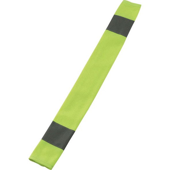 GloWear 8004 HI-Vis Seat Belt Cover - 3" Width x 0.5" Height x 18.5" Length - 6 / Carton - Lime - Polyester