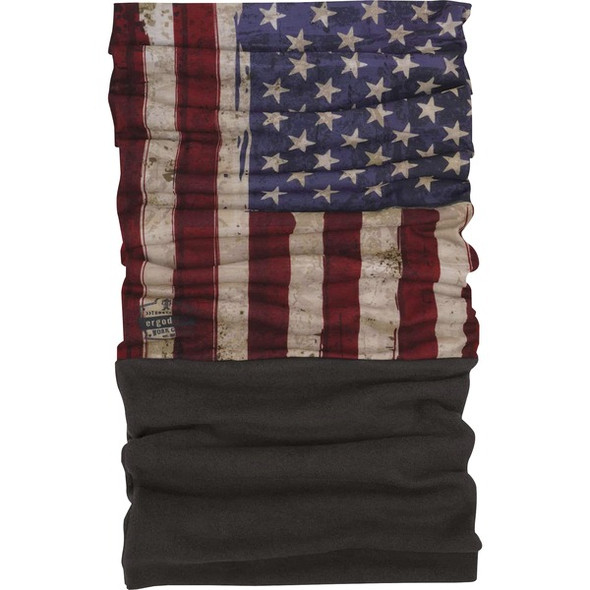 Ergodyne 6492 American Flag 2-Piece Thermal Multi-Band - Fleece, Polyester