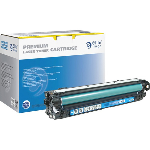 Elite Image Remanufactured Laser Toner Cartridge - Alternative for HP 650A (CE270A) - Cyan - 1 Each - 15000 Pages