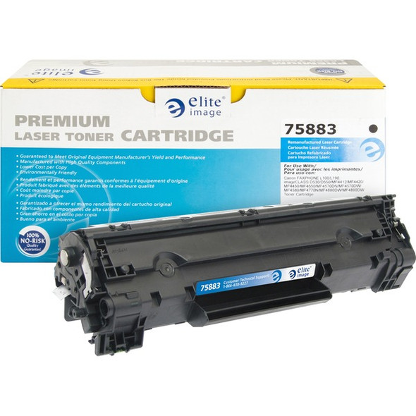 Elite Image Remanufactured Toner Cartridge - Alternative for Canon (128) - Laser -2100 - Black - 1 Each