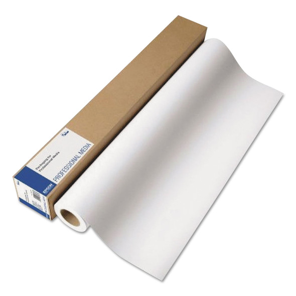 Professional Media Metallic Photo Paper, 10.5 mil, 16" x 100 ft, Gloss White