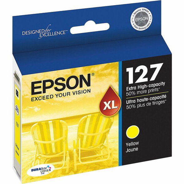 Epson DURABrite T127420-S Original Ink Cartridge - Inkjet - Yellow - 1 Each