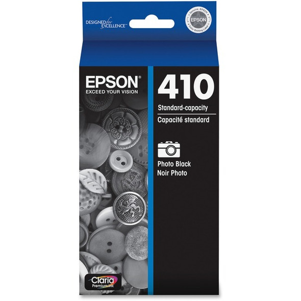 Epson DURABrite Ultra 410 Original Standard Yield Inkjet Ink Cartridge - Photo Black - 1 Each - 2100 Pages Photo Black