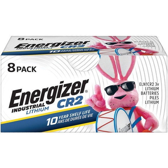 Energizer Industrial CR2 Lithium Batteries - For Laser Pointer, Glucose Monitor, Digital Thermometer - CR2 - 8 / Pack