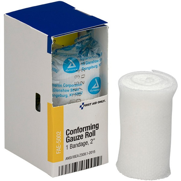 First Aid Only Conforming Gauze Roll - 2" x 12 ft - 1/Box - White