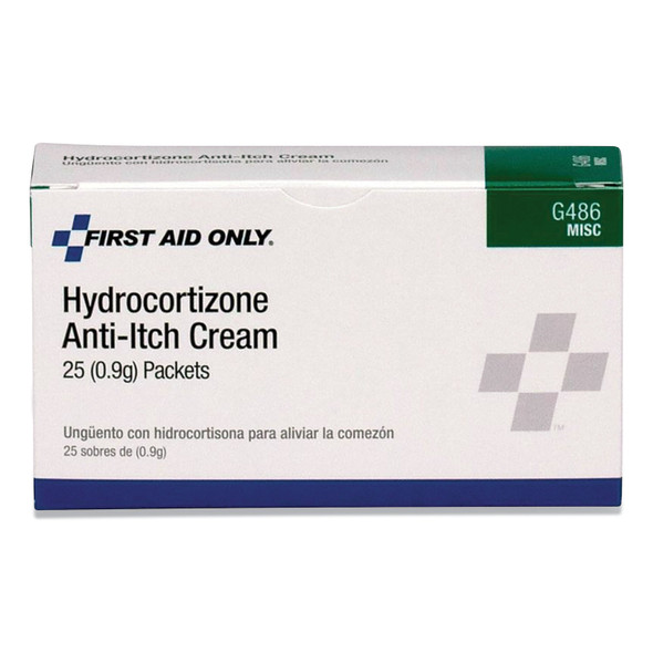Hydrocortisone Anti-Itch Cream, 0.03 oz Packet, 25/Box