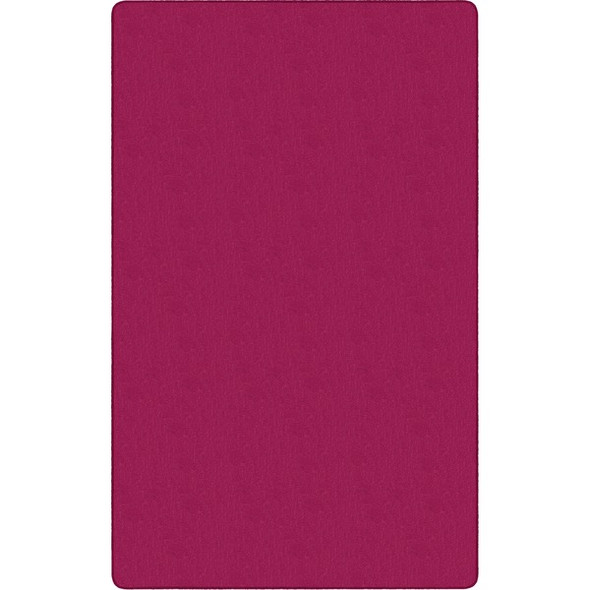 Flagship Carpets Americolors Solid Color Rug - Floor Rug - Traditional - 72" Length x 48" Width - Rectangle - Cranberry - Nylon, Yarn