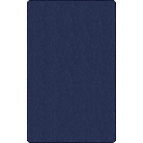 Flagship Carpets Americolors Solid Color Rug - Floor Rug - Traditional - 72" Length x 48" Width - Rectangle - Navy - Nylon, Yarn