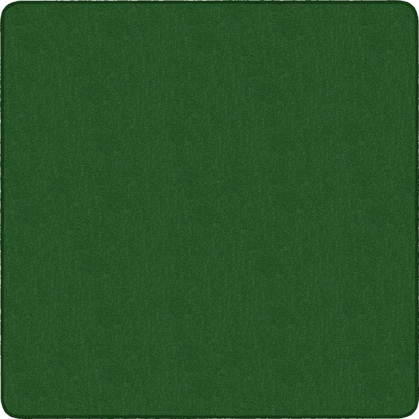 Flagship Carpets Classic Solid Color 6' Square Rug - Traditional - 72" Length x 72" Width - Square - Clover - Nylon