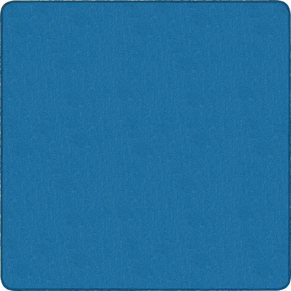 Flagship Carpets Classic Solid Color 12' Square Rug - Floor Rug - Classic, Traditional - 12 ft Length x 12 ft Width - Square - Blue - Nylon